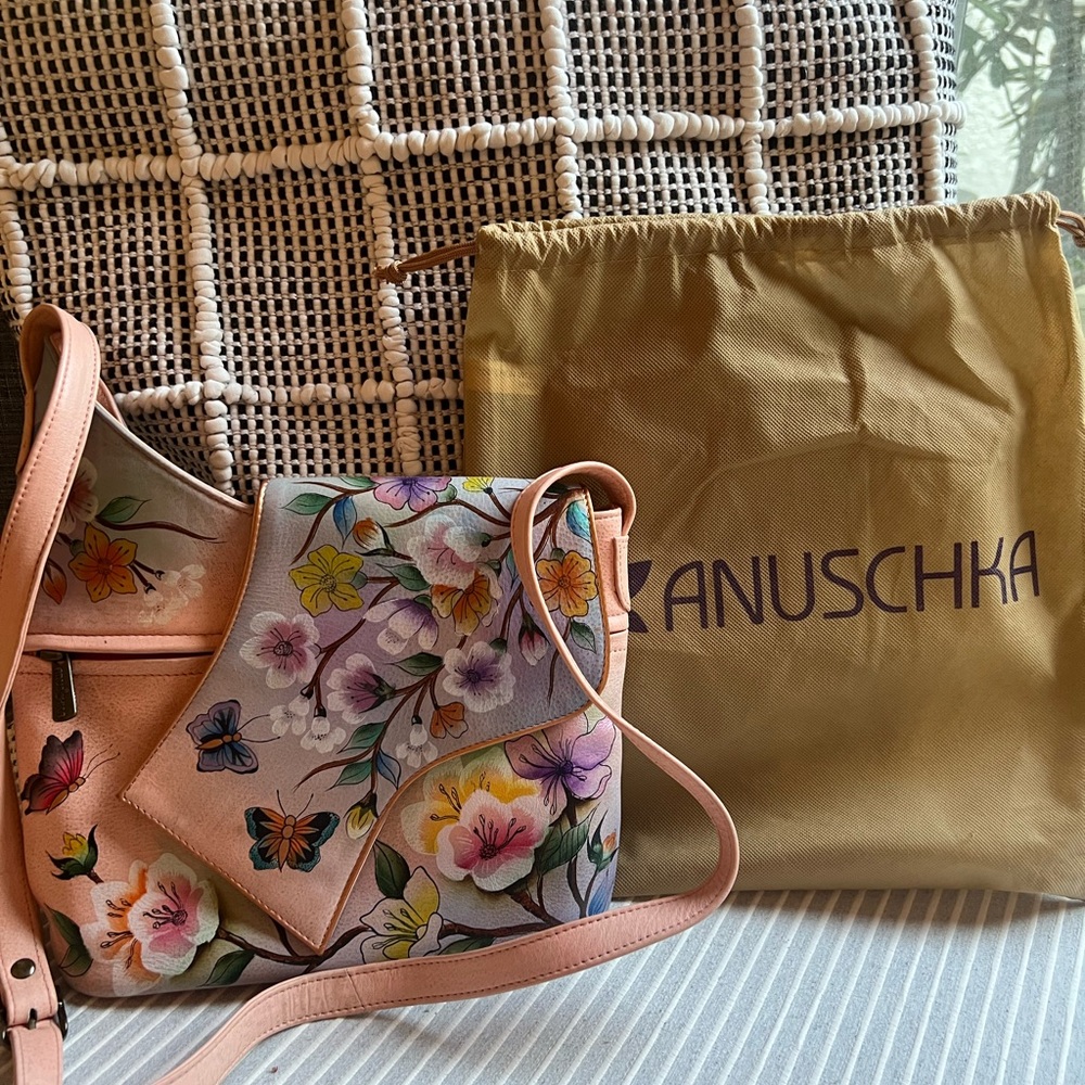 Anuschka Japanese Garden Asymetrical Women's Bag - Multicolor